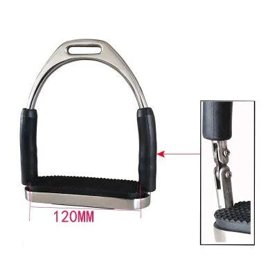 Stainless English Saddle Stirrups Iron Pads Knee Ankle Stress Pain Relief Horse Riding Equestrian Accessories