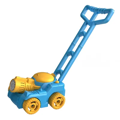 Children's Education Fully Automatic Plastic Tank Bubble Blower Lawn Mower Outdoor Summer Toy for Kids