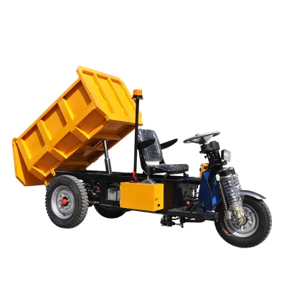 3 Wheel Dump Load Electric Tricycle Electric Mini Dumper for Mining Dumper Tricycle for Cargo and Mineral Ore
