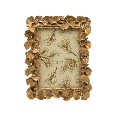 Antique Gold Ginkgoleaf Vintage Style Picture Frame Wall and Tabletop Display Photo Frame Home Decorations Gifts