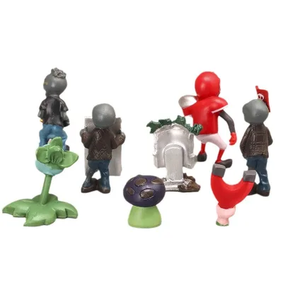 Wowei Cartoon New 8 Plant Game Hand-made Office Toys Gift Ornaments Models PVC Toy