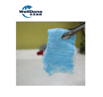 Welldone High Absorbency Japanese Woven Technics SAP for Baby Diapers Viscose/Polyester Material Pure White