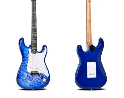 Classic Paisley Pattern with Good Hand Feel Classic Electric Guitar Baked Maple Fingerboard Guitar Electric