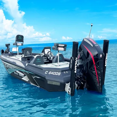Custom Color Family Welded Aluminum Sport Yacht High-Speed Aluminum Hull Light Weight Stable with Engine Included