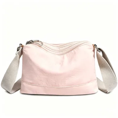 Lightweight Nylon Crossbody Bag for Women Casual Shoulder Purse with Adjustable Strap for Travel Daily Use