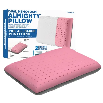 Kingwor Customizable Double Side Rose Memory Foam Sleeping Cooling the Orthopedic Pillow