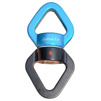 360 Degrees Rotating Swing Spinner Aluminum Heavy Duty High Tension Strength 30KN Climbing Rope Swivels Rock Climbing Plain OEM