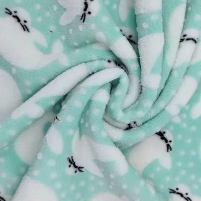 A Must-have for Children's Clothing and Home Textiles Double-sided Flannel with Burnout Pattern, Soft and Skin-friendly.