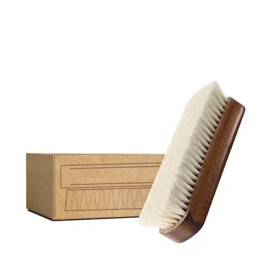 High Quality Wool Solid Wood Premium Beech Shoe Brush Polishing and Polishing Leather Shoes Care Multi-functional Brush