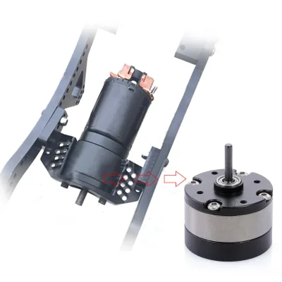RCXAZ 1/10 RC Car Parts Motor Planetary Gear Reduction Unit for 540 Brush Motor RC Car Metal Gear Box