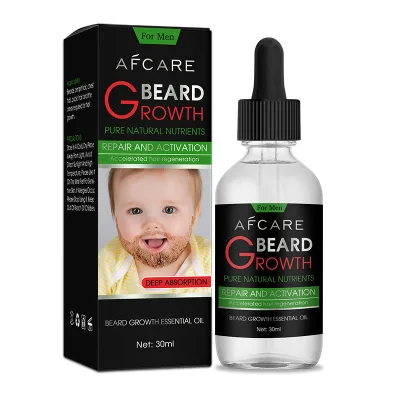 Custom Private Label Vegan Herbal Beard Oil for Men Fragrance-Free Rosemary Oil Strongest Fastest Growth Liquid Wholesale