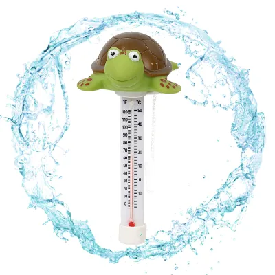 Ice Bath Accessories Pool Thermometers with String Swimming Pool Accessories Portable Floating Pool Kawaii Animals Thermometer
