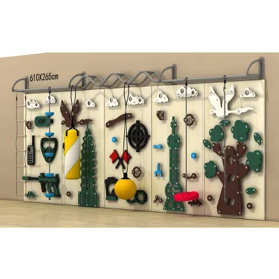 Simple PE Wood Activity Wall, Safe Brain Trainer for Household Kids Entertainment