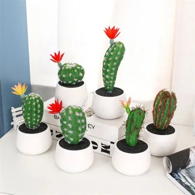 V-3051 Hot Sale Artificial Succulent Plants Cactus For Home Decoration