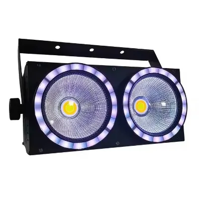 Professional Entertainment Stage Light LED 2-Eyes Blinder with RGB Strip B22 Base Projection Lights