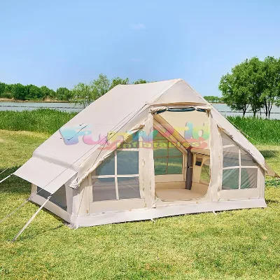Inflatable air Outdoor Camp Tent Tente De Camping 6.3sqm 300d Oxford Cloth Pop up Pvc Tube for Camping Party