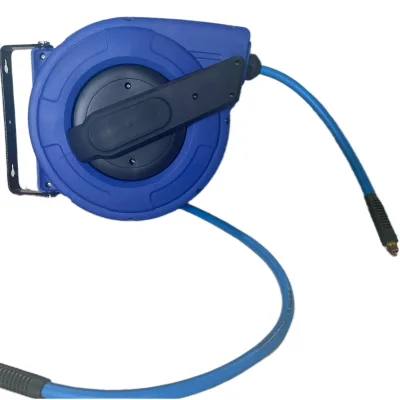 Self Lock 3/8'' Hybrid Polymer Extension Spring Automatic Hose Pipe for Air Compressor Coil Air Hose Reel