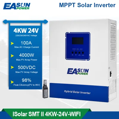Easun Power 4KW Hybrid Solar Inverter Build-in MPPT Inverter With Wifi Accept No Battery Work with Parallel funtion