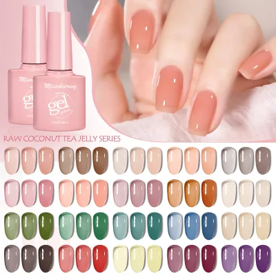 2025 Popular 20 Color Ice Clear Nail Art Polish 20 Colors Spring Summer Blue Semi Permanent Nail Art Gel