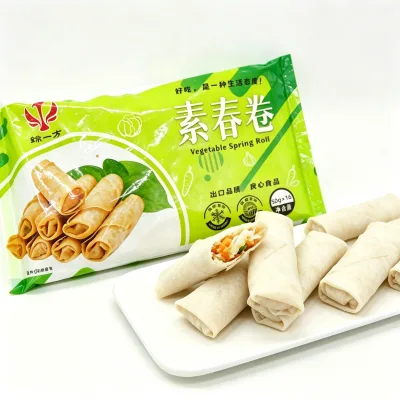 1oz Frozen Vegetable Spring Rolls Crispy Cocktail Spring Roll 28g Appetizer Factory Wholesale HACCP Certified