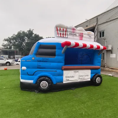 Factory Whole Sale Outdoor Drink Stand Inflatable Booth Customized Inflatable Food Stand for Pizza Popcorn
