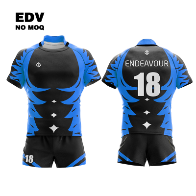 Hot Selling Youth Rugby Uniform Rugby Set with Custom Team Badge Rugby Jersey with Embroidery Custom