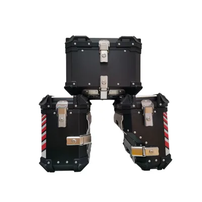 38 L Side Boxes+45L Tail Box a Set of Motorcycle Aluminum Alloy Top Box