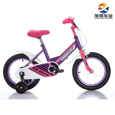 Girls Bike Wholesale 12 14 16 Inch Children Bicycle Pink Purple Easy Step Training Wheels Low MOQ Factory Price Ready to Ship