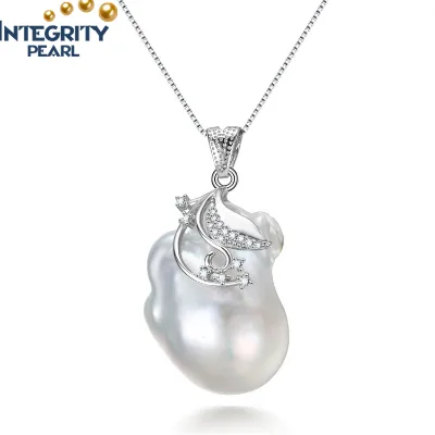 New Arrival Design Natural Irregular Fresh Water Pearl Necklace Baroque Pearl Pendant
