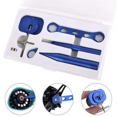 Fishing Reel Maintenance Repair Tool Set for Lure Fishing Line Cup Bearing Pin Remover Disassembly Wrench Drop Spool