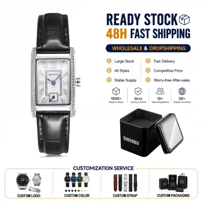 Custom TOP Sales Leather Strap Lady Wristwatches Small Analog Fashion Waterproof Quartz Watch for Women