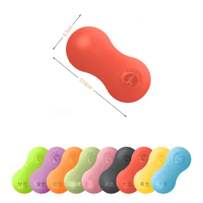 Custom Size Deep Tissue Rubber Fitness Peanut Lacrosse Massage Ball