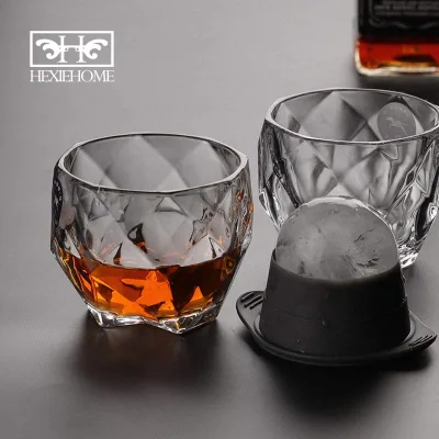 hxglass European-Style Creative Ins Octagonal Beer Glass Household Whiskey Glass Shot Glass