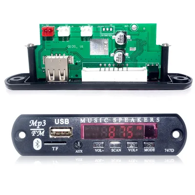 Support WAV Recording and Calling DC12V MP3 Decoding Board Good Quality Car Mp3 Player Bluetooth Music Speaker For Wholesale