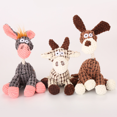 Cartoon Animal Dog Toys Squeaky Plush Dog Toy Cute Squeaky Dog Toys