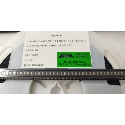 New and Original ABRACON ABS06 Series SMD2012 Size 32.768KHZ ABS06-32.768KHZ-9-T  9PF 10PPM Crystal Unit