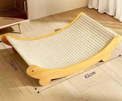 Newest Style Eco-Friendly Sisal Cat Scratching Board Wear-Resistant Cat Scratch Pad Solid Customized Cat Scratcher Bed