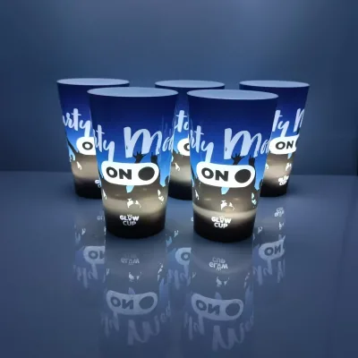 RICHSHINING Wholesale LED Cups with LIDS Straws Durable Lightweight Reusable Luminous Cups, Party Events, Party Benefits