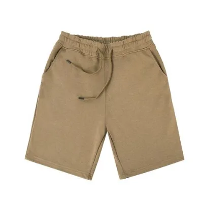 Retro high street fringed short pants for summer American casual sporty washed