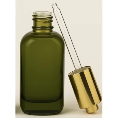 body oil dropper bottle colored essential oil bottle dropper 4oz 50ml 30ml olive green dropper bottle with gold cap