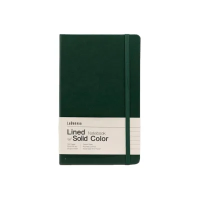 High Quality Customized Hardcover Office School Paper Practical Notebook with Elastic Closure and Black and White Printing