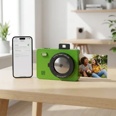 Hanin Z5S Colorful Instant Camera HD Photo Printer Record Life Holiday Birthday Gift for Boys and Girls