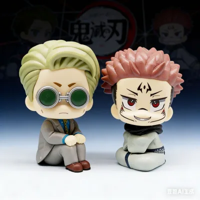 Cute 10.5cm Sitting Pose Cartoon Nanami Kento Anime PVC Action Figures Mini Cartoon Character Dolls Collectible PVC Figure Toys