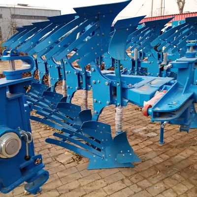 Hydraulic Reversible Series Furrow Plough with Bearing Implement Tractor Mouldboard Ridging Plough Hydraulic turnover plow