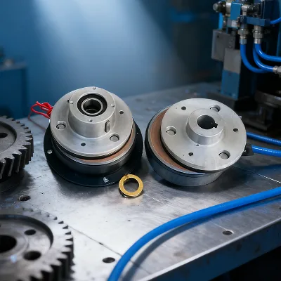 24V DC 12V Electric Motor Clutch with Bearing New Condition Electromagnetic Clutch Core Components for Bag Making Machines