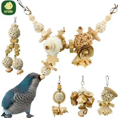 Parrot Natural Grass Ball Chew Toy Teeth Grinding Beak Sharpening Safe Healthy Plant-Based Relieves Boredom Stress Fat Birds