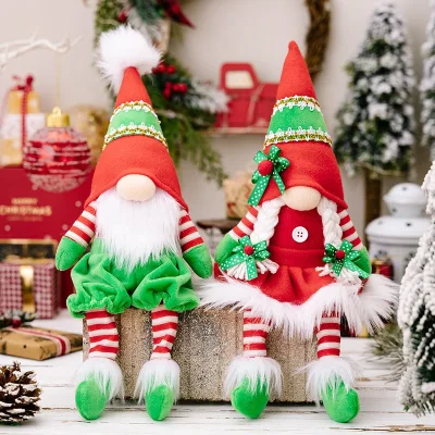 Christmas Gnomes Plush Swedish Tomte Santa Scandinavian Figurine Nordic Plush Elf Doll Gnome Christmas Decorations Ornaments