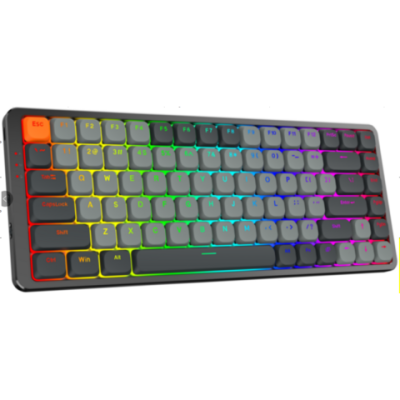 Low-profile wireless 75% mechanical keyboard