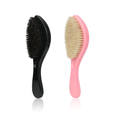 Professional Barber Wave Brush Portable Hair Care Comb Styling Sweeping Thick Beard Hair Plastic Brush for Men Hairdressing