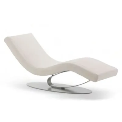 Indoor Furniture Living Room Steel Legs High-resiliency Foam Royal Chaise Lounger
